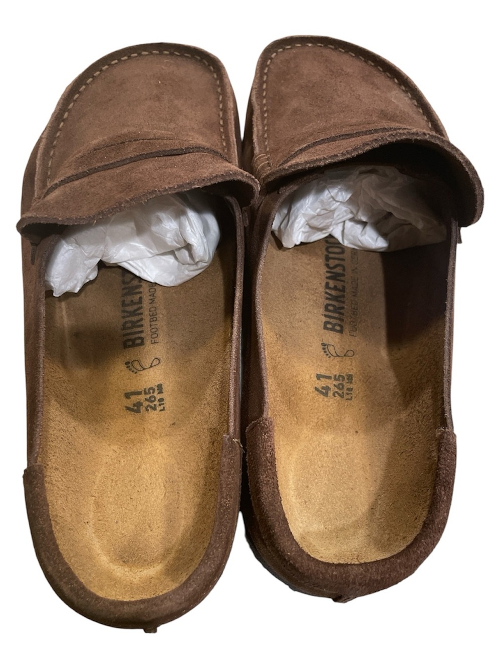 Birkenstock Women's Naples Wrapped Suede Leather Clogs ( with box) - Picture 4 of 6